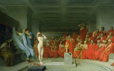 Phryne vor dem Areopag von Jean Leon Gerome