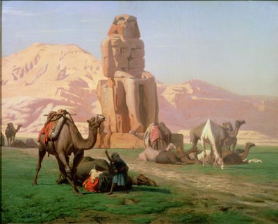 Der Koloss von Memnon, 1857 von Jean Leon Gerome