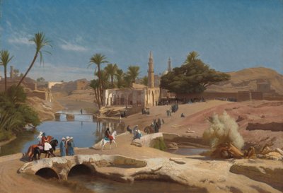 Blick auf Medinet El-Fayoum von Jean Leon Gerome