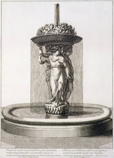 Entwurf für einen Brunnen, 1673 von Jean Lepautre