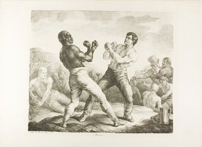 Die Boxer von Jean Louis André Théodore Géricault