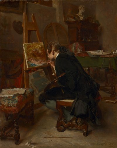 Ein Maler, 1855 von Jean Louis Ernest Meissonier