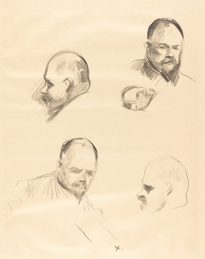Vier Skizzen von Ambroise Vollard von Jean Louis Forain