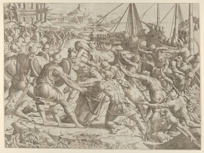Die Entführung der Helena, 1535-55 von Jean Mignon