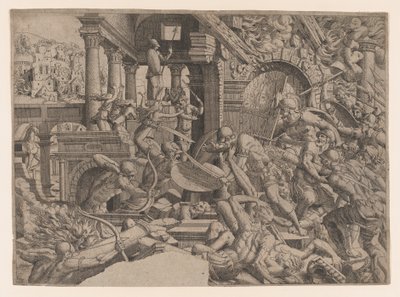 Die Plünderung von Troja von Jean Mignon
