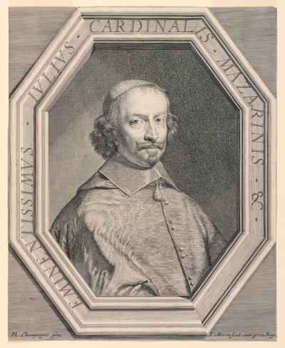 Porträt von Kardinal Mazarin von Jean Morin