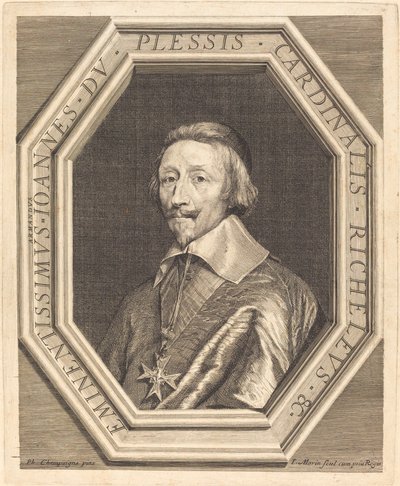 Kardinal Richelieu von Jean Morin after Philippe de Champaigne