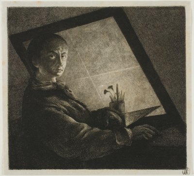 Selbstporträt von Jean Pierre Norblin de La Gourdaine