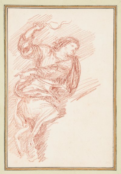 Gewandete Figur mit Peitsche von Jean Robert Ango