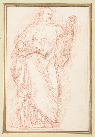Stehende männliche Figur mit Buch von Jean Robert Ango