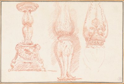 Studie von Balustern und Kandelabern von Jean Robert Ango