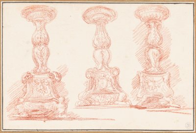 Studie von Kandelabern von Jean Robert Ango