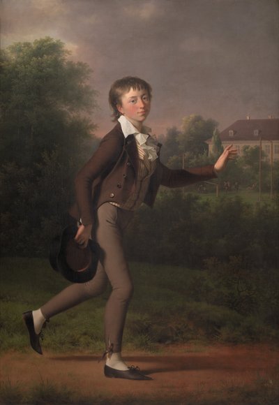 Ein rennender Junge. Marcus Holst von Schmidten von Jens Juel