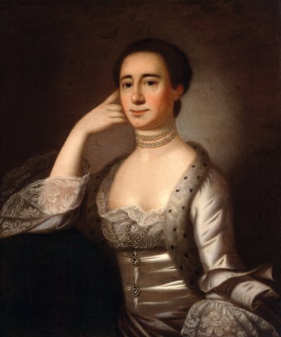 Porträt von Mrs. John Champneys, ca. 1763 von Jeremiah Theus