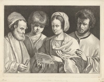 Vier Musiker (Das Konzert) von Jeremias Falck