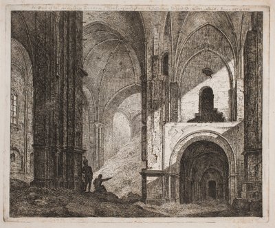 Interieur derselben Ruine 1806 von Jes Bundsen