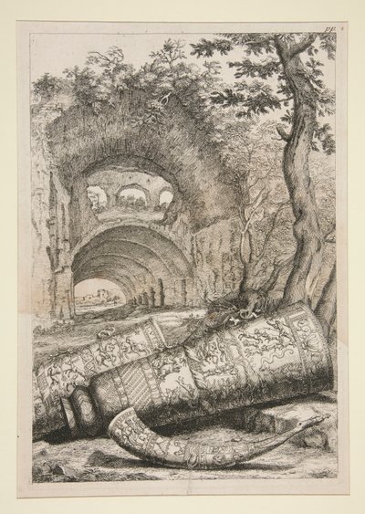 Ein Horn und zwei hohe... von Joachim von Sandrart