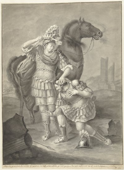 Alexander und Lysimachus von Joannis Jacobus Bijlaert
