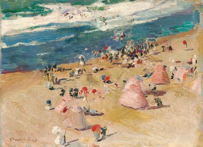 Strand von Biarritz von Joaquín Sorolla