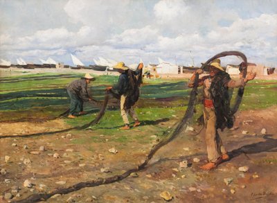 Die Fischernetze einholen von Joaquin Sorolla y Bastida