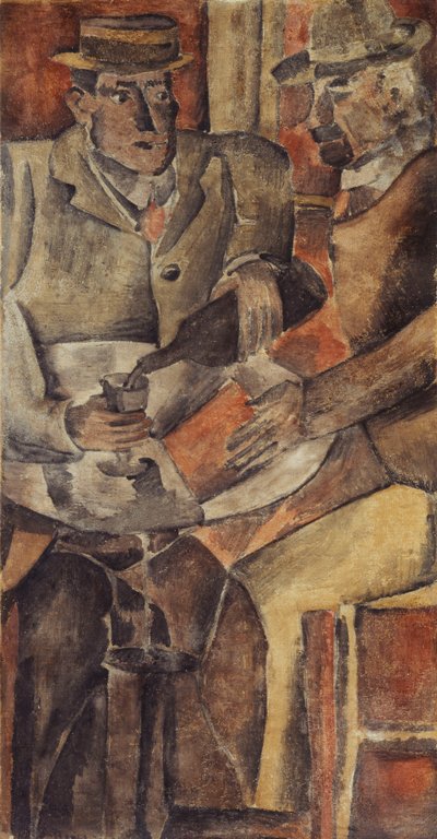 Café-Treffen, ca. 1926 von Joaquín Torres García