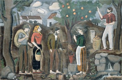 Die Apfelernte von Joaquin Torres Garcia