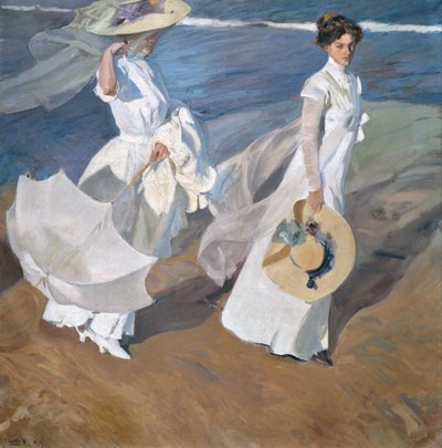 Spaziergang am Strand von Joaquín Sorolla