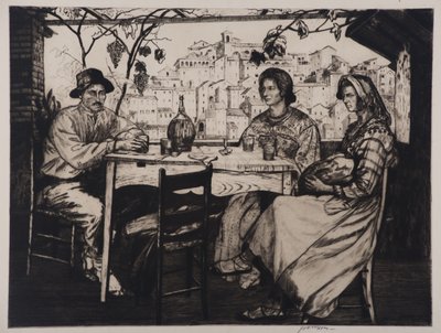 Una Trattoria, 1928 von Job Nixon