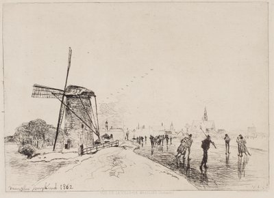 Blick auf die Stadt Maaslins von Johan Barthold Jongkind