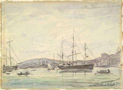 Hafenszene, Marseille von Johan Barthold Jongkind