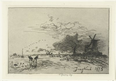 Winterlandschaft bei Rotterdam von Johan Barthold Jongkind