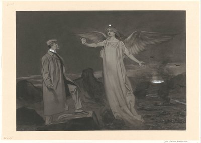 Chamberlain und der Friedensengel von Johan Braakensiek