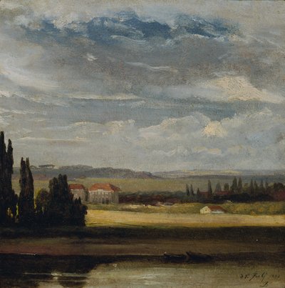Landschaftsblick mit hohem Wolkenhimmel von Johan Christian Dahl