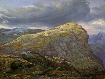 Stugunøset bei Filefjell von Johan Christian Dahl