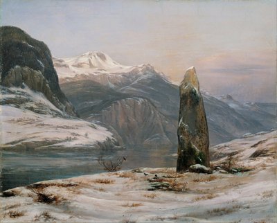 Winter am Sognefjord von Johan Christian Dahl