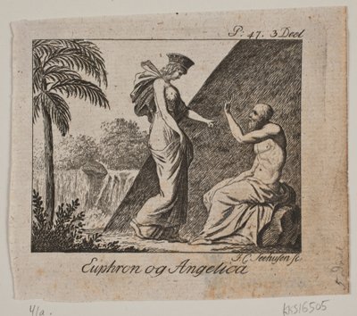Vignette. Euphron und Angelica von Johan Christoph Seehusen