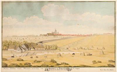 Prospekt von Ringsted von Johan Jacob Bruun