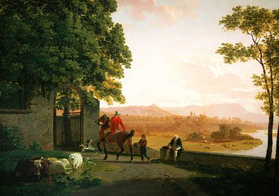 Landschaft der Umgebung von Bern von Johan Jakob Biedermann