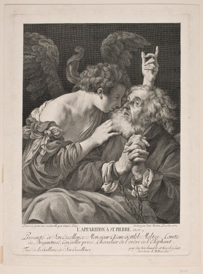 Der Engel erscheint Betus von Johan Martin Preisler