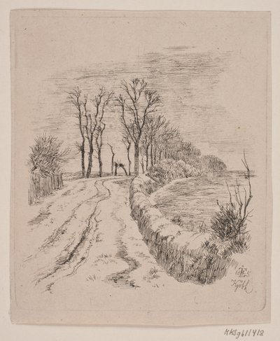 Allee bei Vallø von Johan Thomas Lundbye