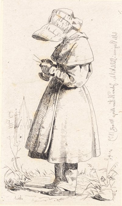 Lille Regine in Vallekilde von Johan Thomas Lundbye