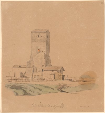 Käserei bei Ponte Salare von Johan Thomas Lundbye