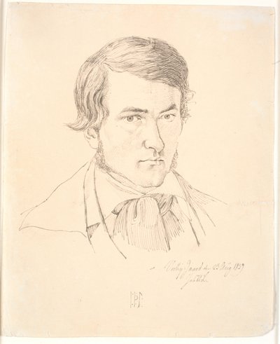 Selbstporträt von Johan Thomas Lundbye