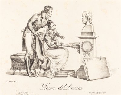 Leçon de Dessin Zeichenunterricht von Johann Anton André
