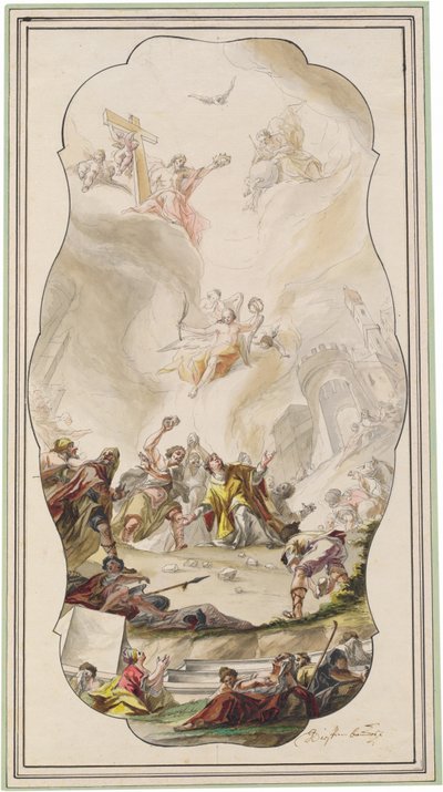 Die Steinigung des heiligen Stephanus von Johann Georg Dieffenbrunner
