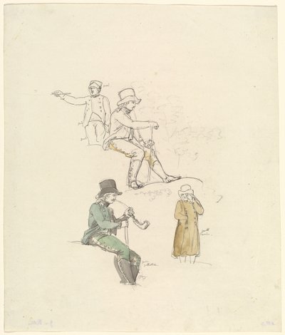 Figurenstudien, 1801 von Johann Georg von Dillis