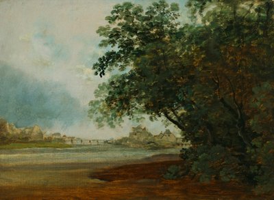 Isar mit Praterinsel von Johann Georg von Dillis