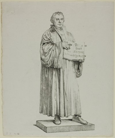 Luther-Statue in Wittenberg von Johann Gottfried Schadow