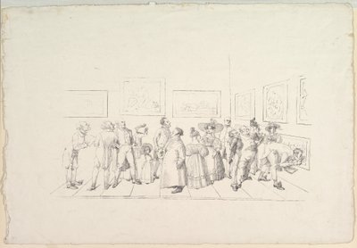 Das Publikum bei einer Ausstellung, 1831 von Johann Gottfried Schadow