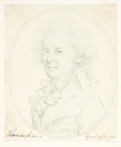 Selbstporträt(?) von Johann Heinrich Schroder